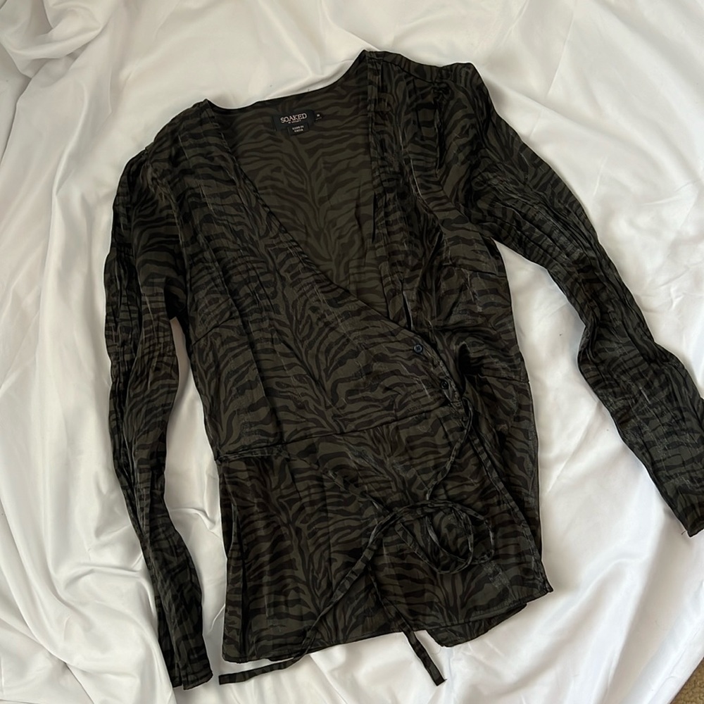 Soaked in Luxury wrap top